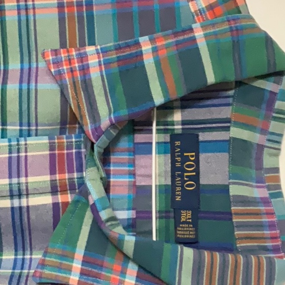 Polo Ralph Laurent shirt.  Starched, fresh from cleaners. Long sleeve